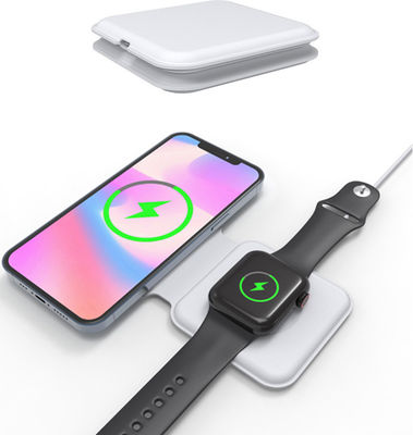 15W 2 σε 1 ασύρματο φορτιστή διδύμου Magsafe για το iPhone 12