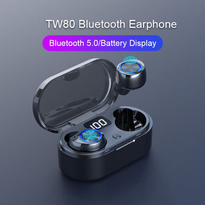 TW80 ασύρματο Bluetooth 5,0 TWS μίνι υψηλής πιστότητας Earbuds με MIC