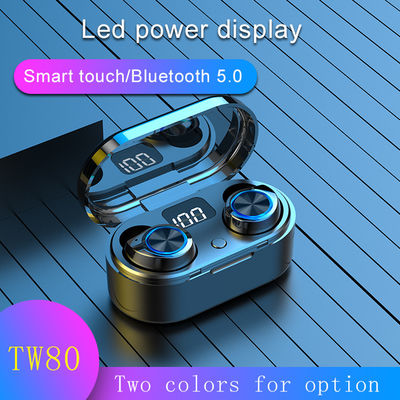 Μίνι ασύρματα Bluetooth αφής ακουστικά ελέγχου TW80 με Mic