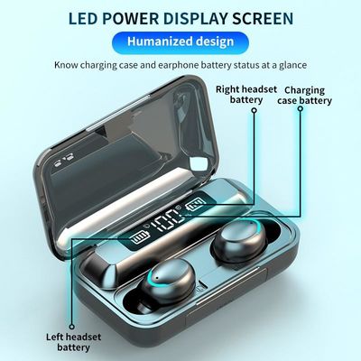 RoHs Tws Bluetooth 5,0 στερεοφωνική F9 αληθινή ασύρματη κάσκα 5,0 Earbud STouch 9D